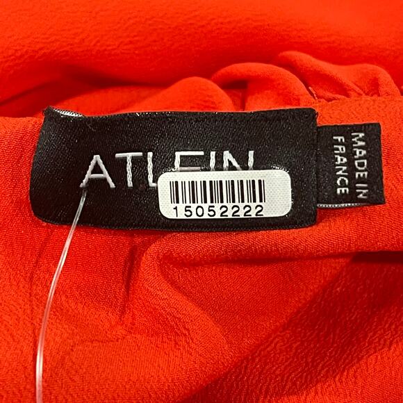 Atlein Red Cape Dress Size Medium - Picture 7 of 10
